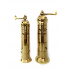 Atlas Brass Pepper Mill 7" and Salt Mill 8" #102108