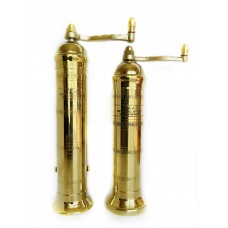 Atlas Brass Pepper Mill 9" and Salt Mill 8" #104108