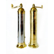 Atlas Chrome-brass Pepper Mill 9" and Brass Salt Mill 9" #214109