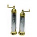 Atlas Chrome-Brass Pepper Mill 9" and Salt Mill 8" 