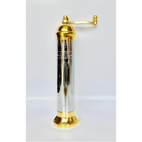 Atlas Brass Pepper Mill 9" and ChromeBrass Salt Mill 9"