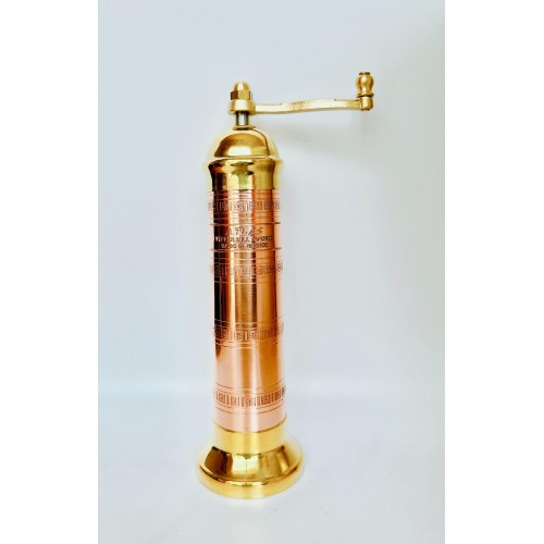 Atlas BrassCopper Pepper 9" and Salt Mill 8"