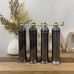 Atlas Hematite-Gloss Plated Brass Pepper Mill(Chrome Handle) 8" #923