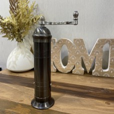 Atlas Hematite-glass Plated Brass Pepper Mill(Brass handle) 8" #913