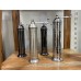 Atlas Hematite-Gloss Plated Brass Pepper Mill(Chrome Handle) 8" #923