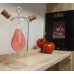 Glass Cuet 7" 2 Chamber Glass Cruet 2.5 oz inner & 10 oz  Outer Chamber #076