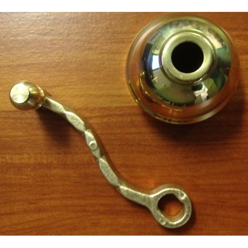 Brass Pepper Mill 8"