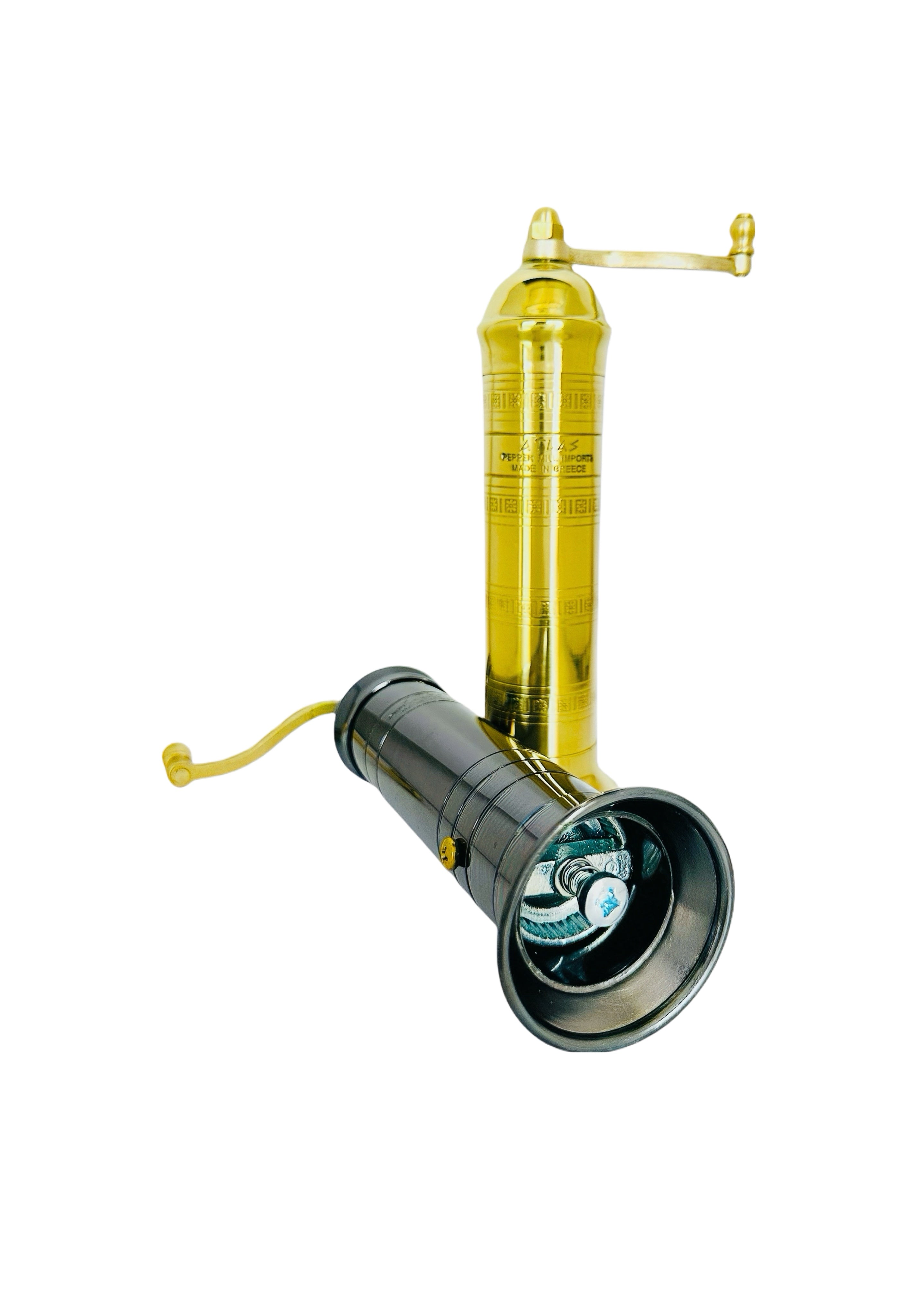 two mills on a white background