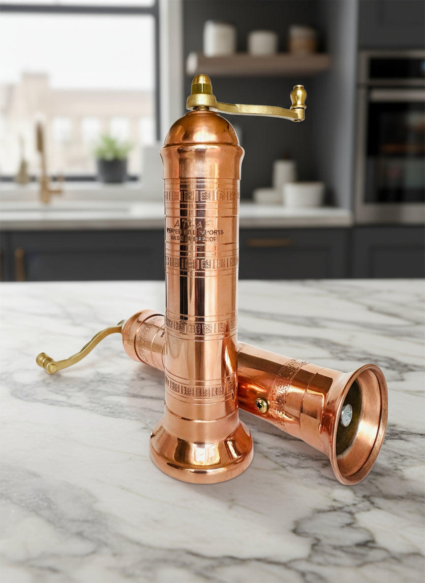 Copper pepper/salt grinders in your kitchen