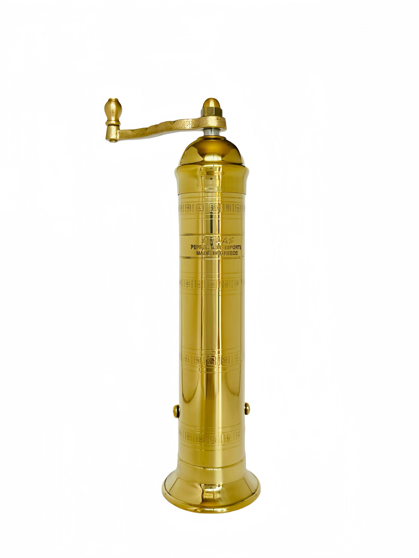 ATLAS Brass Pepper Mill 9" and Brass-Chrome Salt Mill 9" #104219 - An Unforgettable Wedding Gift, Elevate Any Kitchen
