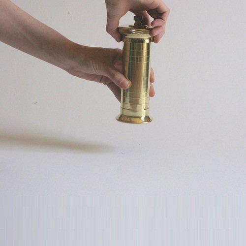 Atlas Chef Brass Pepper Mill with Rotating Top – Trusted by Michelin-Star Chefs | Peppermill Imports