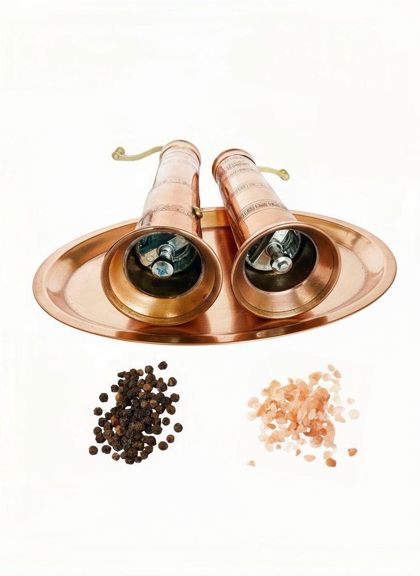 ATLAS Copper Pepper Mill 7" and Salt Mill 8"#402408